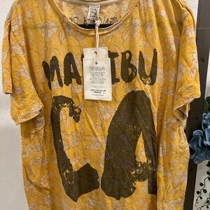 Magnolia Pearl Yellow Floral Graphic Tee (item C12)